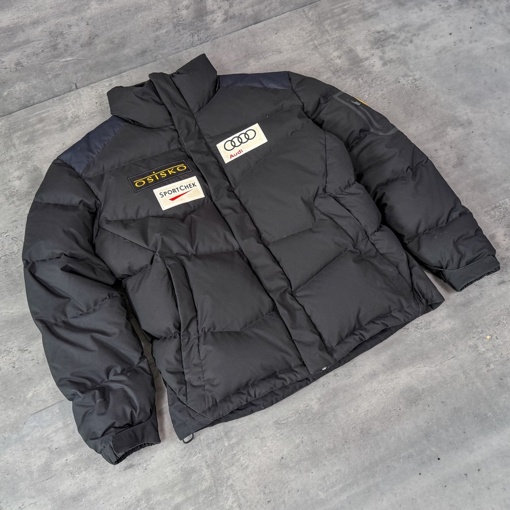 Decent Canada Ski Wear Audi Osisko Black Puffer Jacket Racing Ski Winter Coat